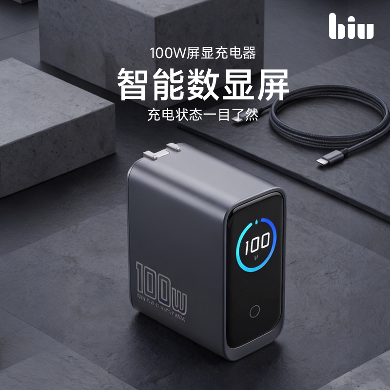 苏宁小Biu笔记本电源适配器100W大功率多合一接口支便携轻巧设计高清大图