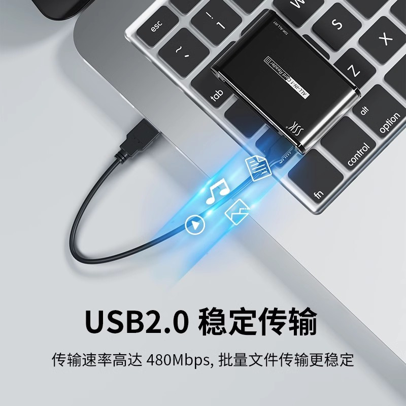SSK飚王 SCRM025 机器人铁盒全能王多合一高速读卡器 直读SD/TF/CF/XD/M2/MS/MMC 读卡器