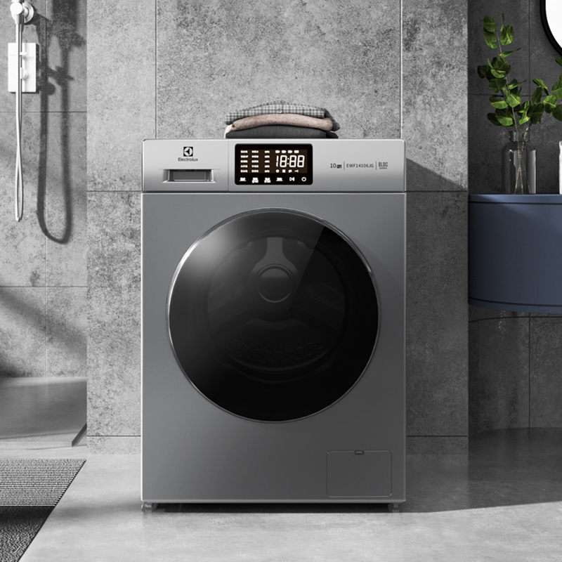 伊莱克斯(ELECTROLUX)10公斤kg全自动一级变频高温蒸煮家用滚筒洗衣机EWF14106JG