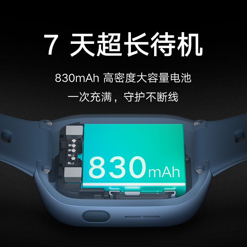 米兔儿童学习手表4X 粉色 高清双摄4G全网通 8重AI安全定位 支持小爱同学 实时视频通话