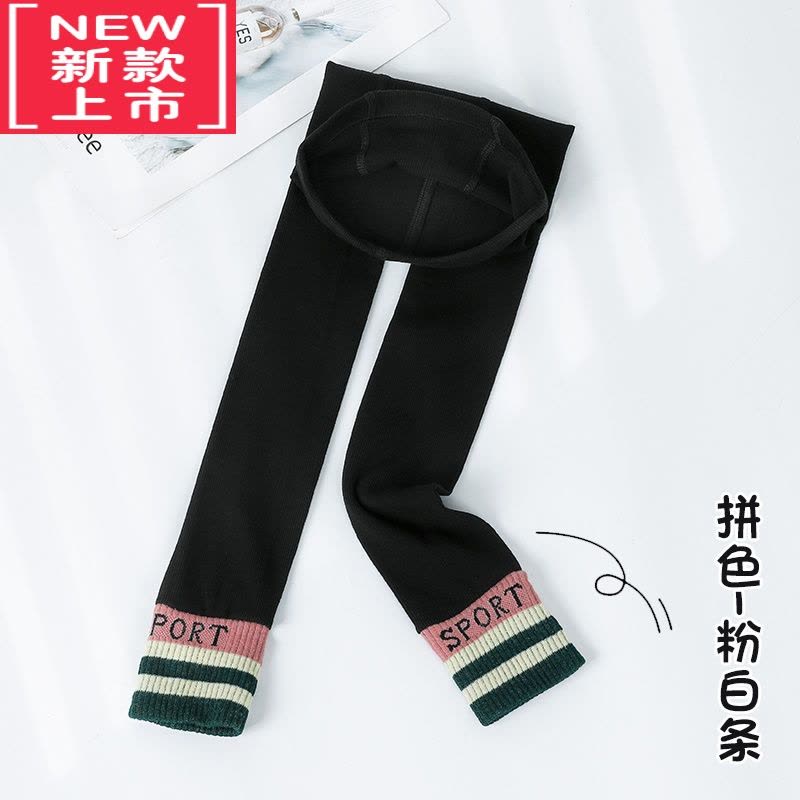 可莉允女童打底裤加绒加厚2022秋冬外穿冬季儿童一体绒宝宝棉裤保暖裤子图片