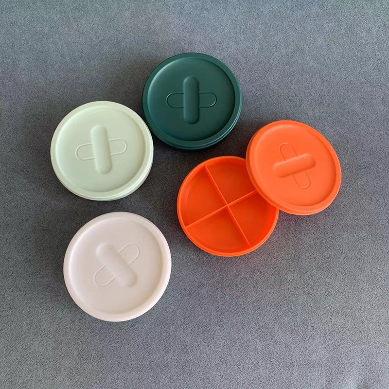 华普思急救药箱家用防疫小药箱旅行双层手提整理箱大容量药物收纳箱3个装分装药盒(颜色随机发货)