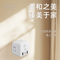 罗格朗 总控 四位五孔带USB（2A1C）20W魔方转换 FM2500K1/AAC 个