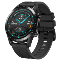 华为(HUAWEI)华为智能手表WATCH GT2 运动款 (46mm) 黑色 两周续航+户外运动手表+实时心率+蓝牙手表+NFC支付 华为GT2手表华为gt2电话手表