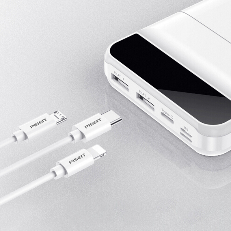 品胜充电宝30000毫安大容量户外移动电源小米10pro华为苹果12手机iPhone11pro通用oppo vivo 白