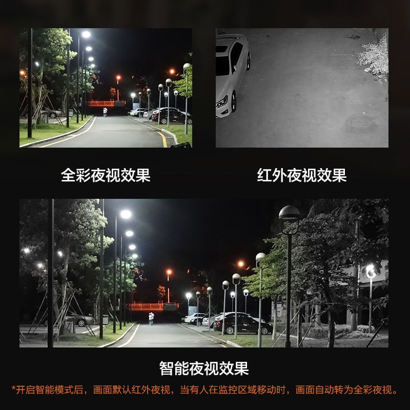摄像头无线套装夜视度变焦球机wifi清户外监控器4g室外防水