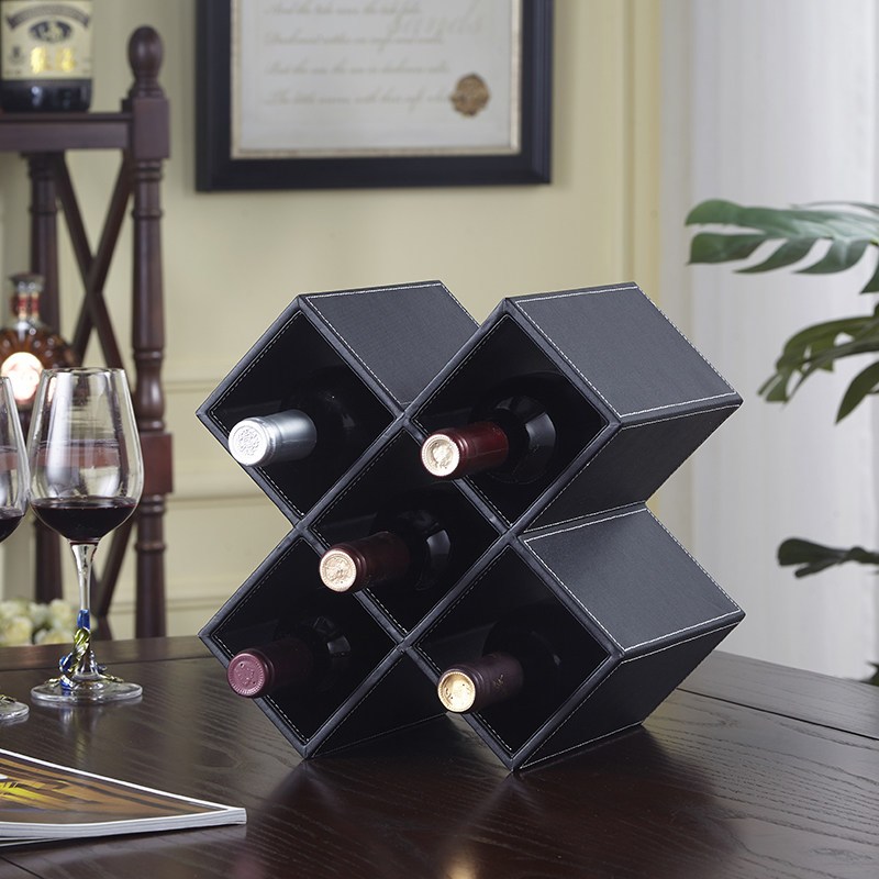 红酒架摆件葡萄酒瓶架实木酒柜置物架家用欧式创意装饰品