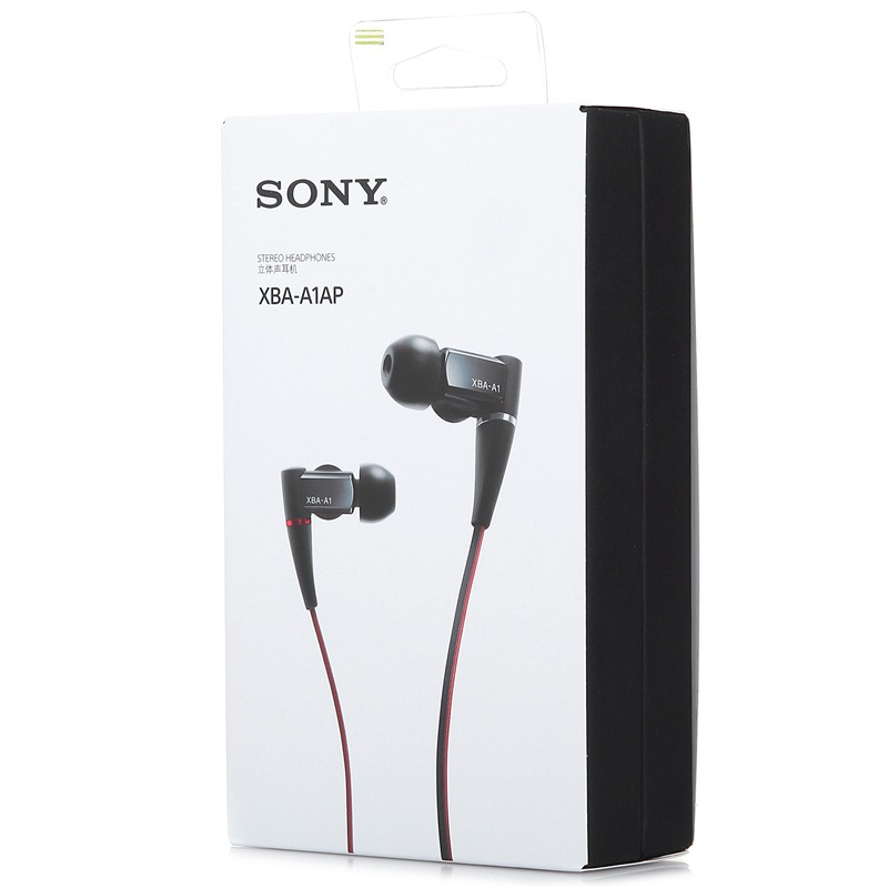 索尼(SONY)XBA-A1AP 入耳/耳塞式圈铁结合手机通话耳机 黑色