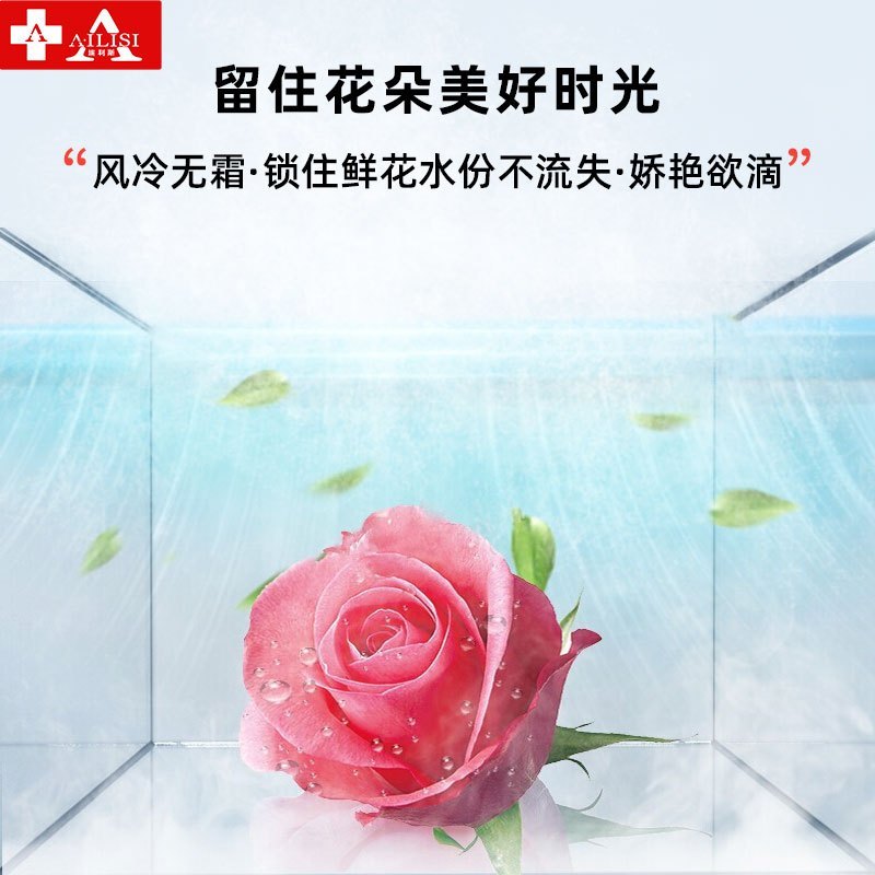 埃利斯(AILISI)鲜花保鲜柜XC-450SL风冷保鲜柜风冷商用展示柜冷藏柜鲜花植物柜花店立式陈列柜