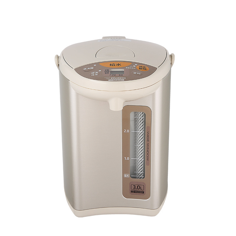 象印(ZO JIRUSHI) 电热水瓶CD-WDH30C日本象印家用保温不锈钢快速加热支持电动出水电热水壶金属米色 3L高清大图