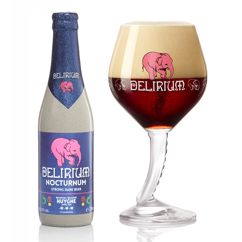 比利时进口 精酿啤酒 Delirium 深*2/浅*2/樱桃*2粉象啤酒330ml 6瓶装
