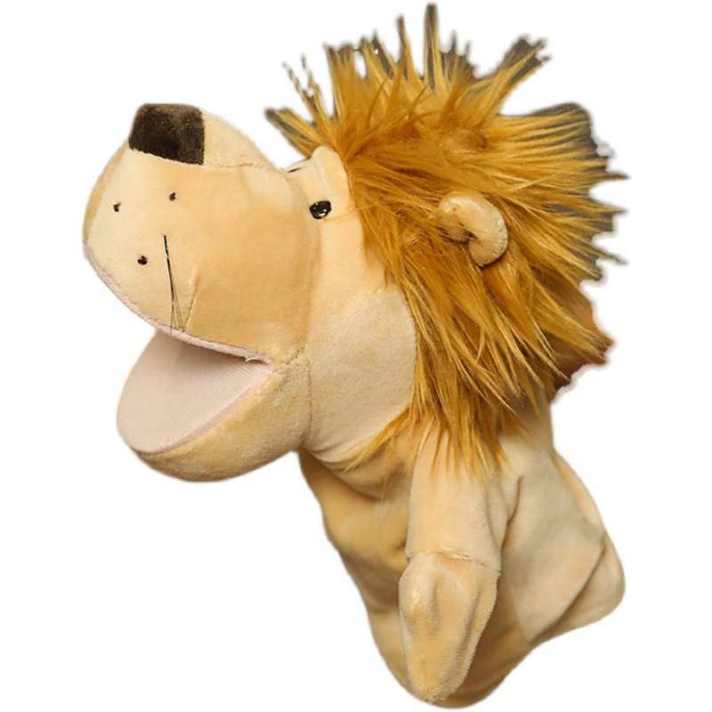 默认 手偶玩具公仔动物布偶手套可张嘴巴玩偶腹语套手猴子毛绒布娃娃