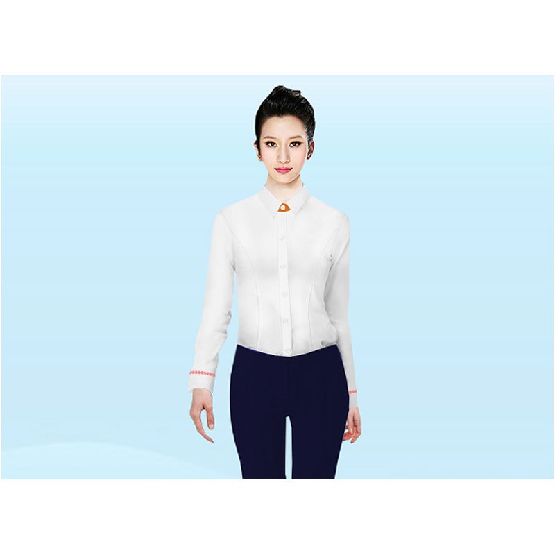 云之润女款长袖衬衣(60%棉,40%涤纶)