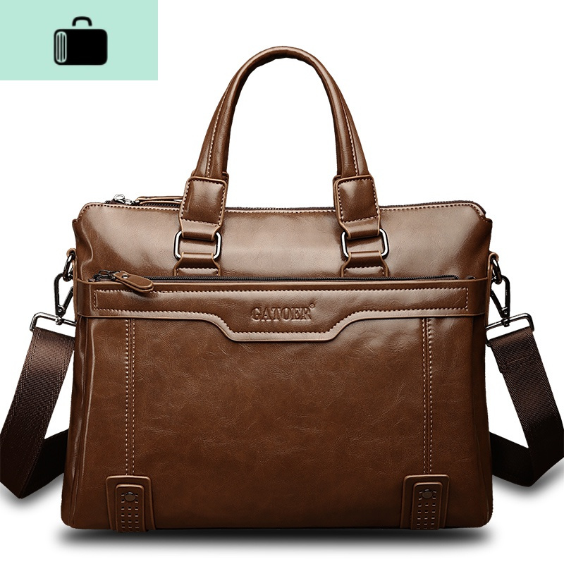 精品男包商务包男士包包横款手提包单肩包男公文包多功能电脑包new