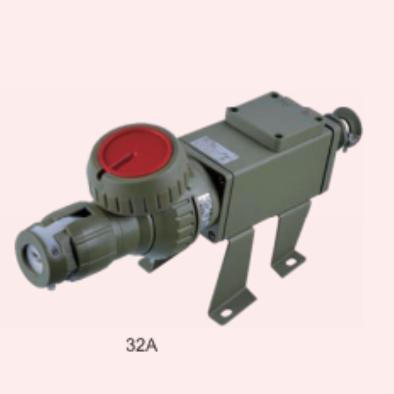 飞策 防爆插头插座 3P+N+PE 32A/5芯 AC380V IP66 斜插式 含插头插座(单位:套)高清大图