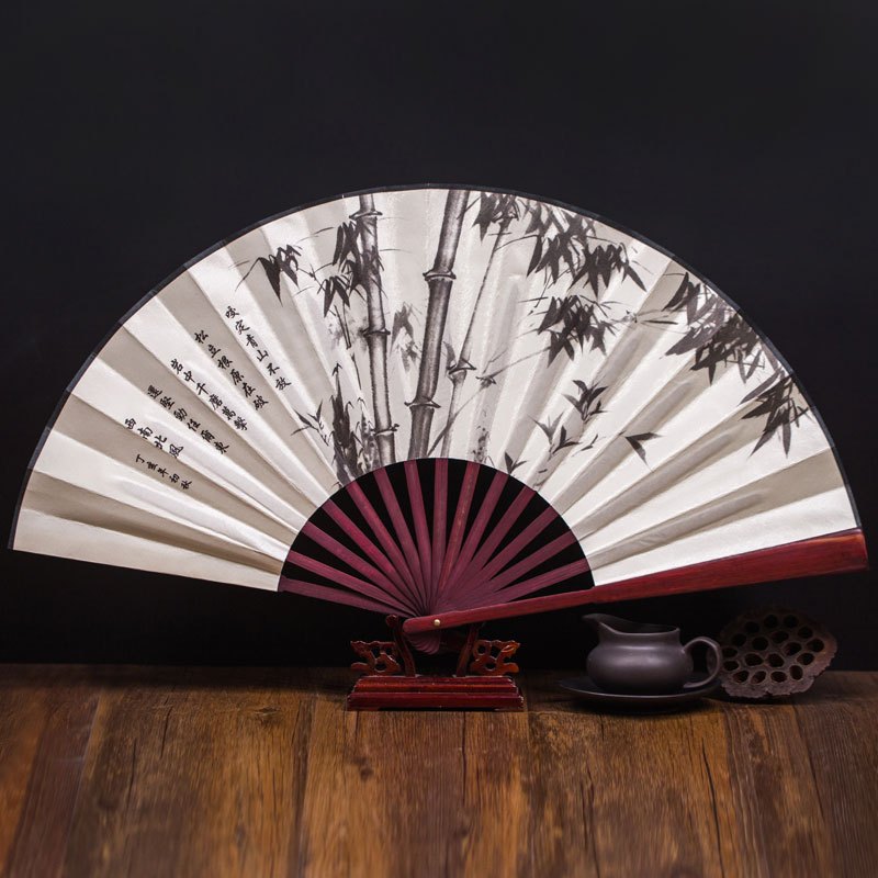 古风大汉服折扇大号中国风男男士纸扇折叠扇复古 扇子
