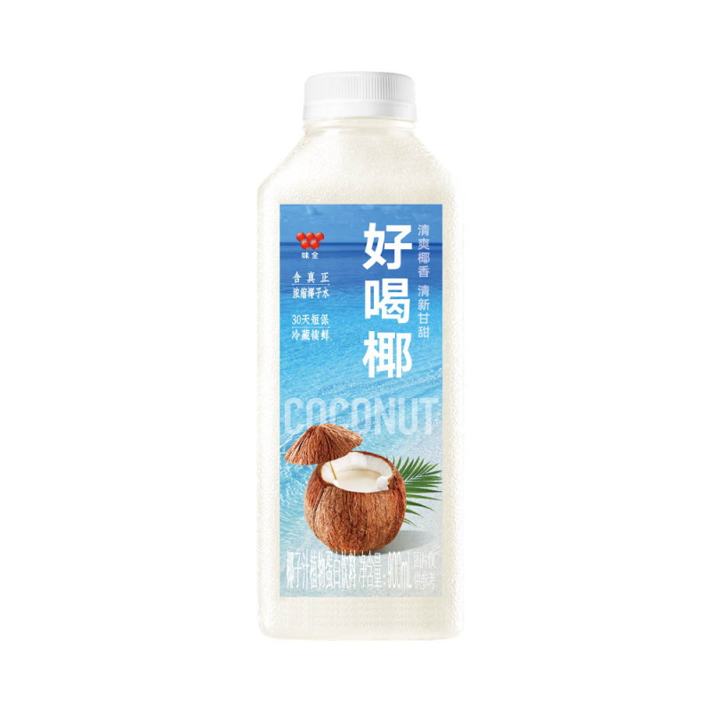 味全好喝椰 900ml*5瓶整箱 含真正浓缩椰子水 0添加放心喝 冷链运输新鲜到家