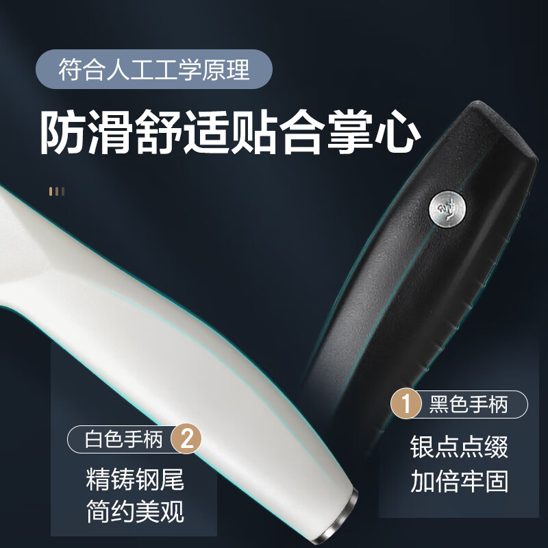 十八子作 刀具套装切菜刀切片砍骨刀水果刀厨房剪刀 阳江十八子菜刀套装 星耀刀具 SL2321 6件套高清大图