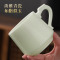 将驰 羊脂玉办公杯茶水分离马克杯带过滤白瓷带盖茶杯可定制 龙首杯