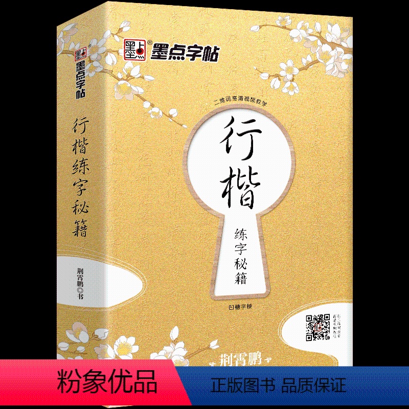 行楷练字秘籍古风版:5本凹槽套装(送2笔12芯2握笔器) 【正版】荆霄鹏行楷字帖练字初中生练字帖钢笔书法等级考试教程行楷