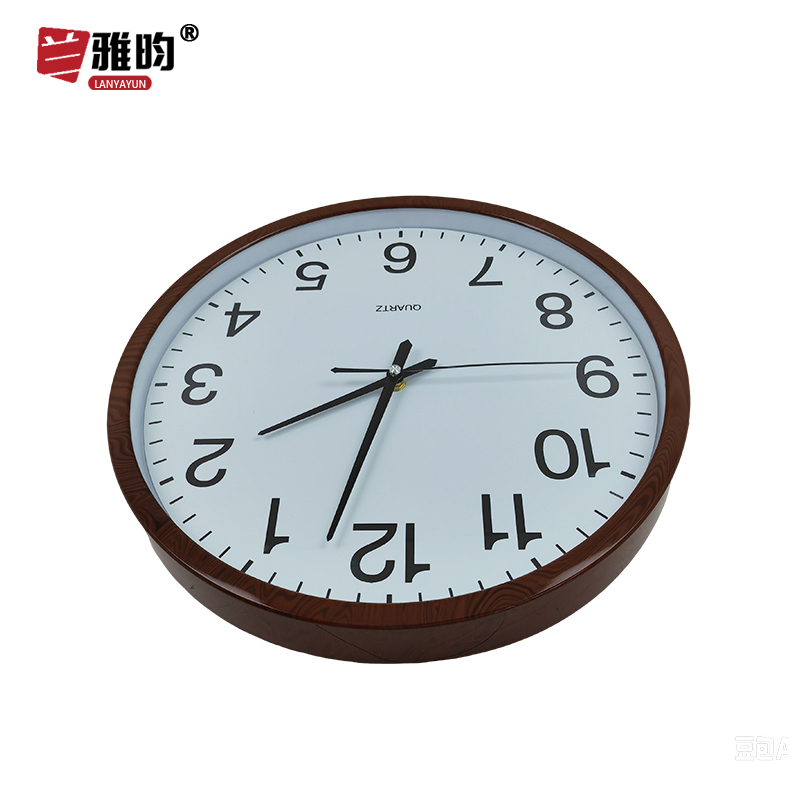 兰雅昀 圆形时钟挂钟 LYY-0034 个高清大图