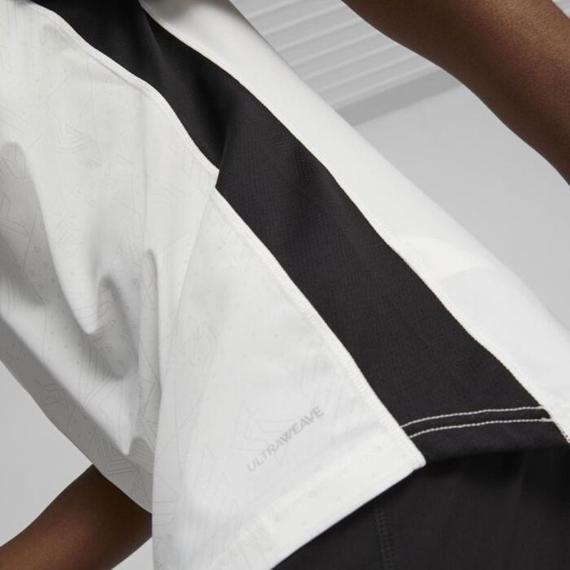 彪马(Puma)男款吸湿排汗运动T恤 soccer jersey 足球训练衫透气舒