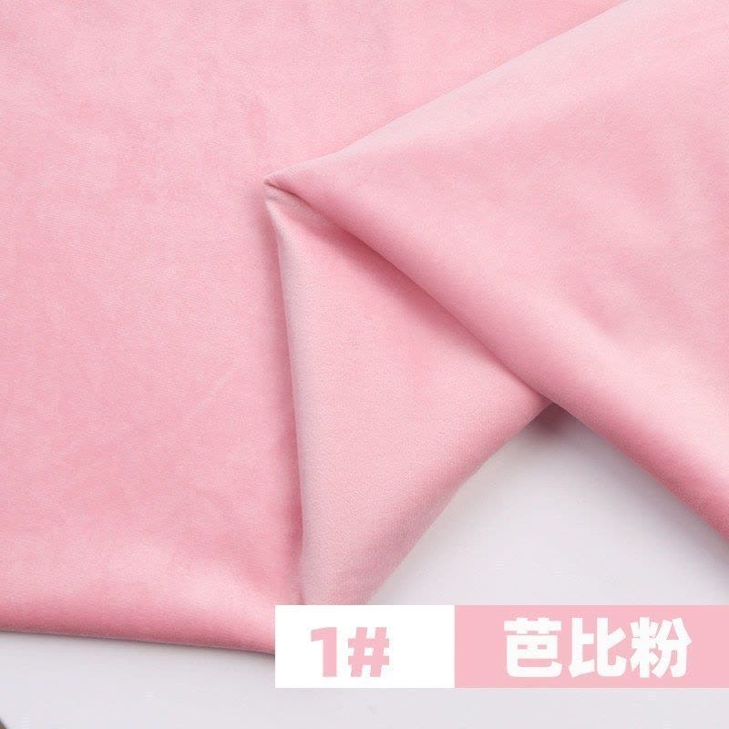 家柏饰(CORATED)天鹅绒布料 加厚沙发布料面料金丝绒布服装短毛绒窗帘抱枕 丝绒布 深灰色/1米价图片