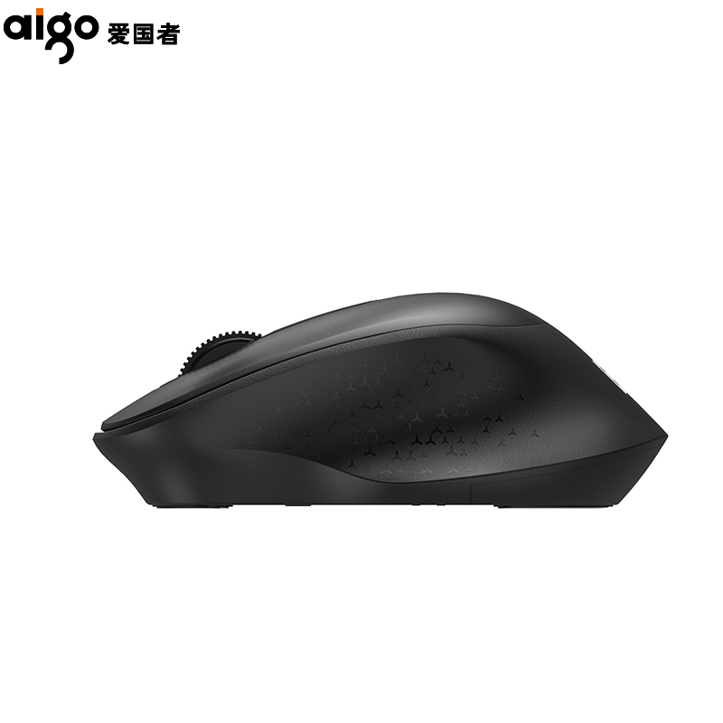 爱国者(aigo)M32黑色鼠标 无线鼠标 办公鼠标 安静鼠标 右手鼠标 超薄便携笔记本IPAD通用无线 黑色