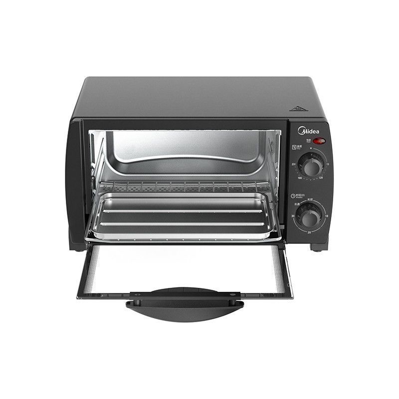 美的 pt1012 家用小型电烤箱蛋糕烘焙多功能迷你10升台式控温