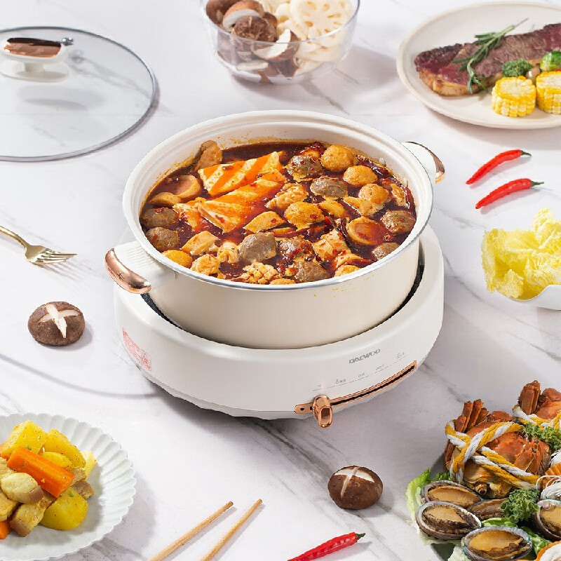 大宇 多功能家用分体式电火锅5L DYHG-505高清大图