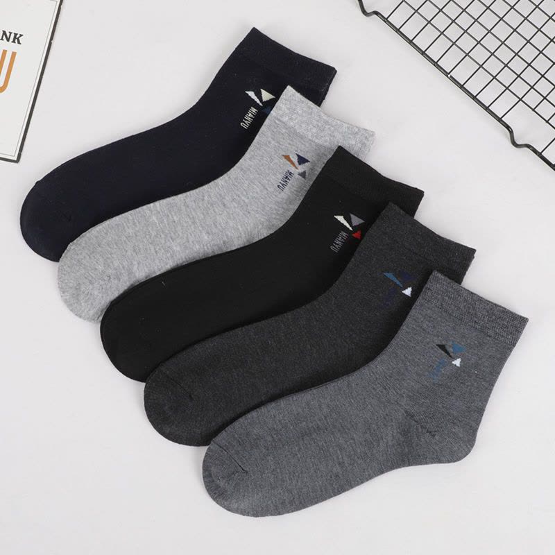 袜子男中筒秋冬季棉袜男士袜子防臭吸汗商务男袜优质棉袜图片