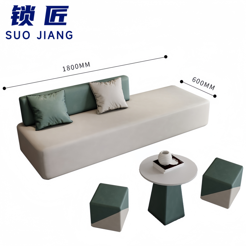 锁匠 办公沙发180*60cm组高清大图