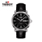 天梭(TISSOT)瑞士手表 简约雅致炫酷黑盘背透休闲男表 恒意系列皮带男士机械表T065.430.16.051.00