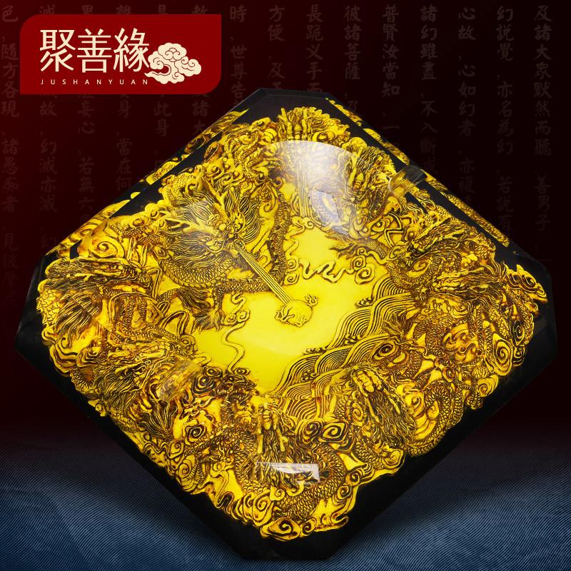 美帮汇九龙烟灰缸摆件浮创意办公室办公桌摆件会议商务礼品高清大图
