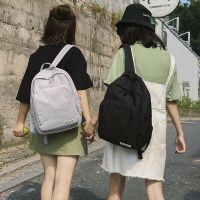 书包女韩版原宿ulzzang大高中学生初中ins双肩包女大容量背包-定制 卡其色