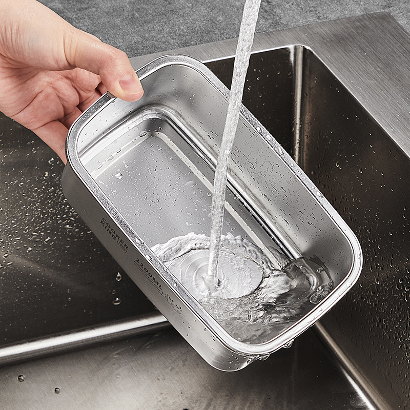 锁鲜真空不锈钢保鲜盒大4件套(500ML*2+700ML+1100ML)高清大图