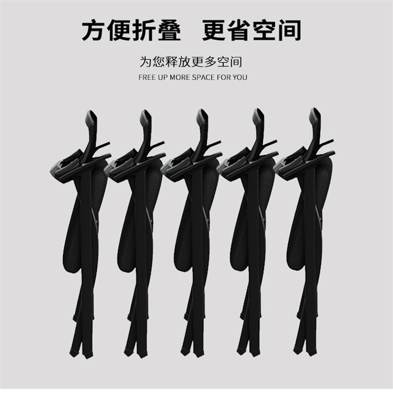 迅迈 橙色带写字板折叠办公椅 会议椅 电脑椅 会客椅 培训椅 麻将椅 钢架椅
