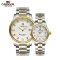 瑞士嘉年华情侣手表名匠商务系列石英表 男女日历防水大三针精钢情侣对表精钢腕表8828G、8830L情侣水钻石英款