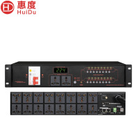 惠度（HuiDu） W-1602专业16路电源时序器电源管理器插座带电压显示舞台电源保护控制器