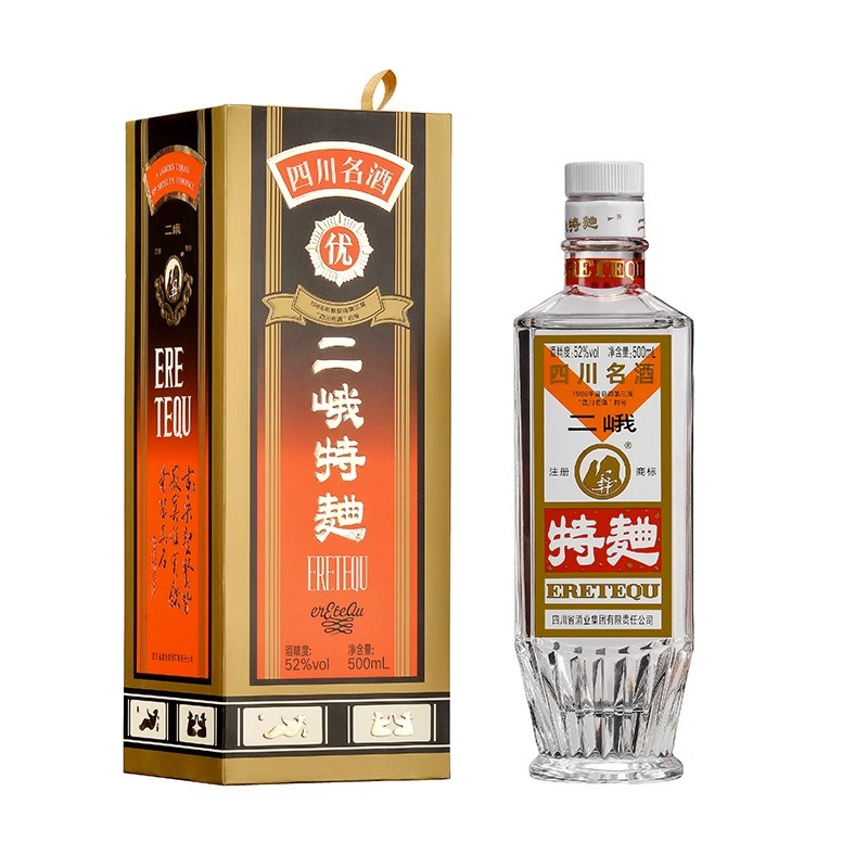 二峨特曲52度500ml*1瓶 浓香型白酒