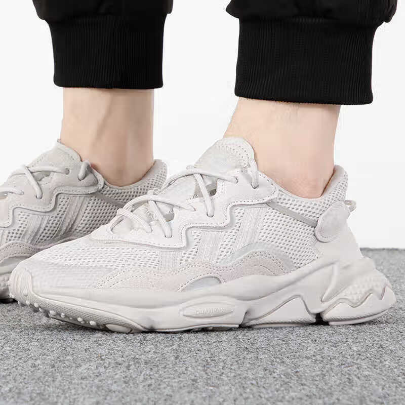 阿迪达斯（adidas）三叶草男女鞋新款网面透气轻便耐磨老爹鞋低帮运动休闲鞋FY2023 ZP高清大图