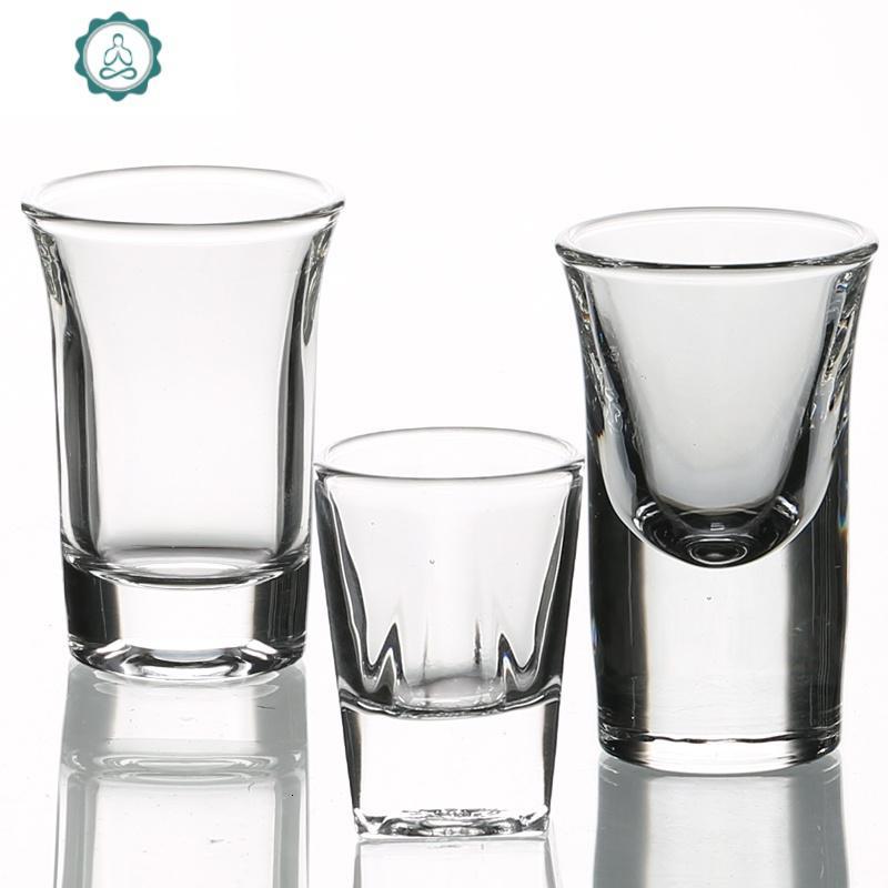 玻璃白酒杯家用套装2两酒杯小号一口杯创意酒盅分酒器 封后 A款6杯(送同款一套)玻璃杯