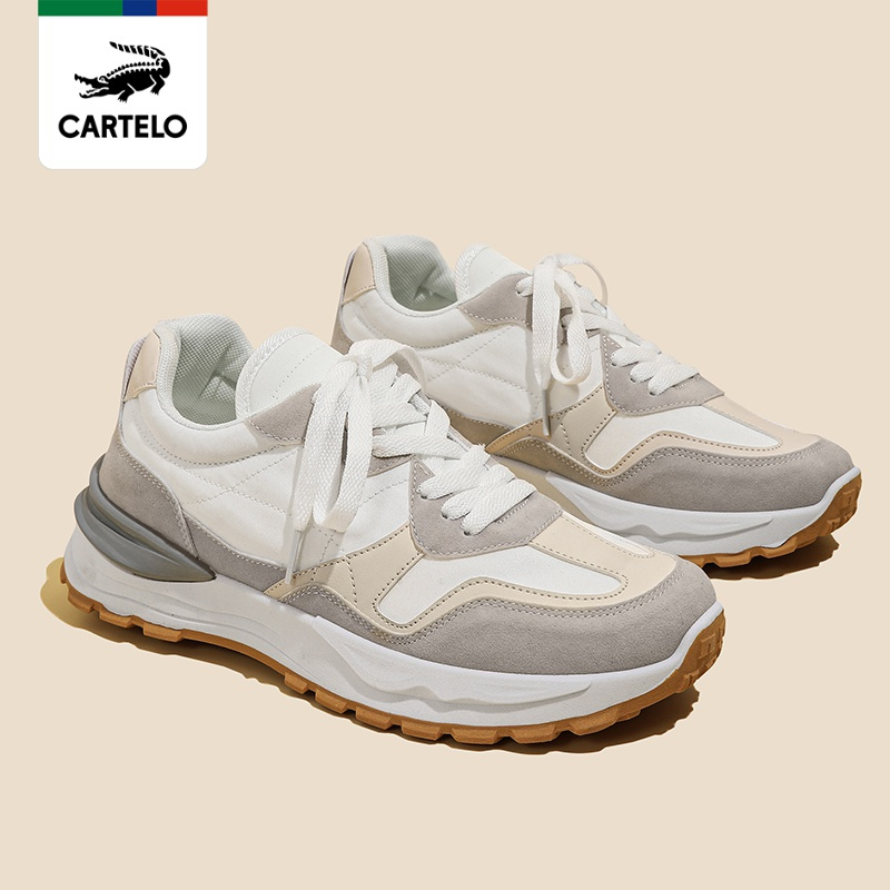 线下专柜同款卡帝乐鳄鱼cartelo新款百搭男士运动休闲鞋男鞋板鞋潮流