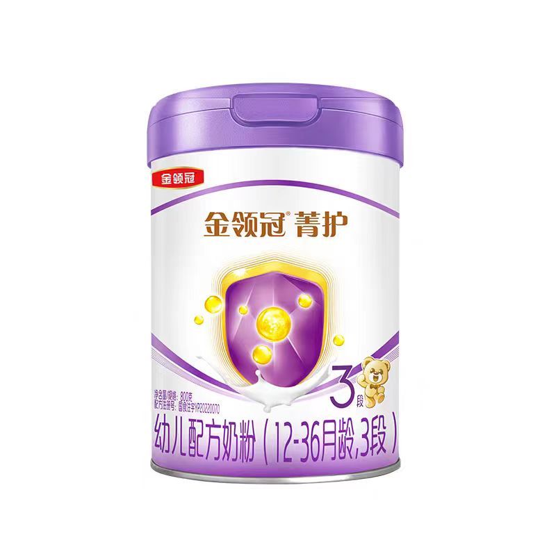 伊利(YILI)金领冠菁护幼儿方奶粉 3段(12-36个月适用) 800g罐装(新旧包装随机)高清大图