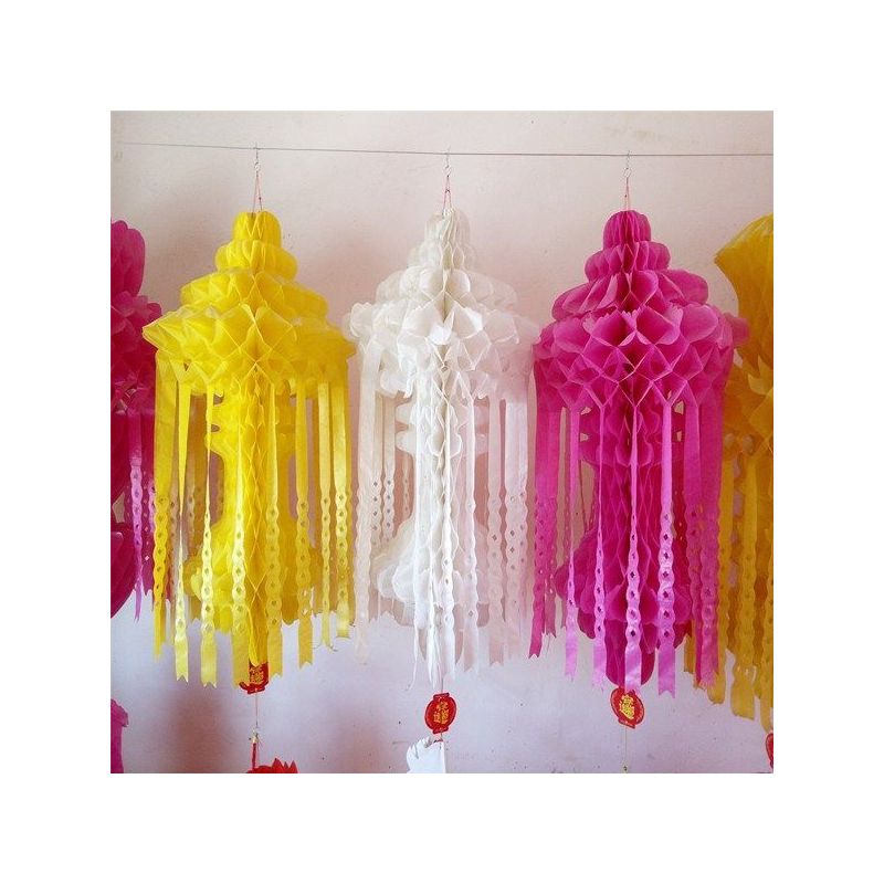 玉兰飘1米白色清明节塑纸灯笼挂清挂社上坟灯笼白祭祀坟飘白事烧纸