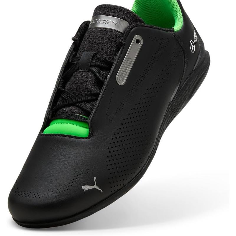 彪马(Puma)PUMA男款梅赛德斯AMG车队赛车风格板鞋黑绿拼色透气休高清大图