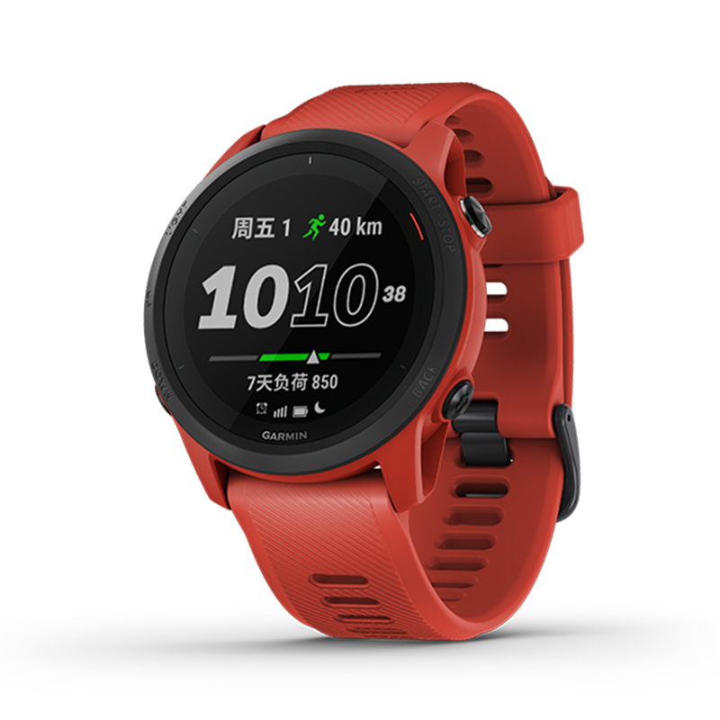 Garmin佳明Forerunner 745GPS智能跑步手表铁三游泳骑行支付血氧运动健康生活腕表 甜柚红