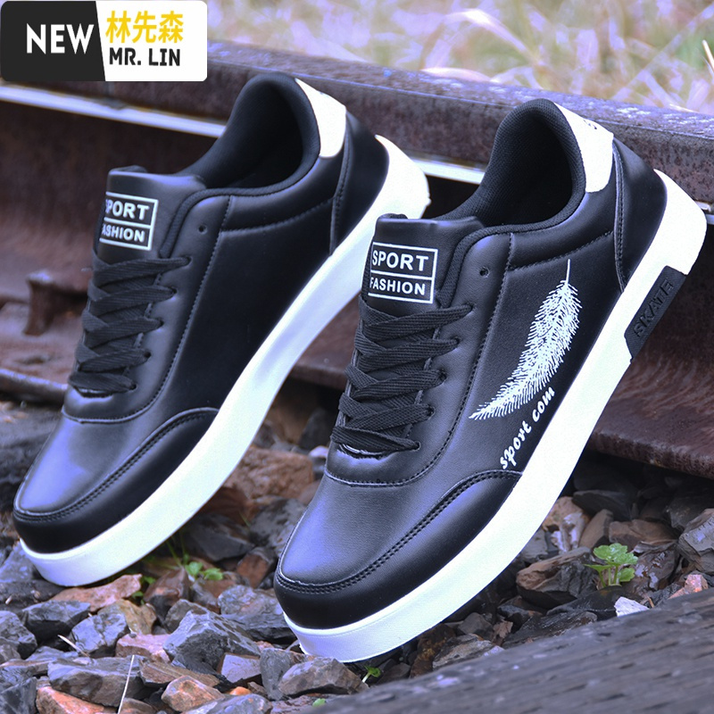 林先森鞋子男潮鞋运动鞋春季男鞋板鞋休闲鞋韩版潮流百搭学生平底小白