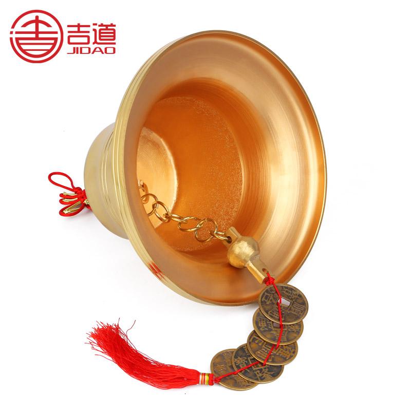 美帮汇铜铃铛风铃挂件挂饰铜钟手摇铜铃家居工艺饰品高清大图