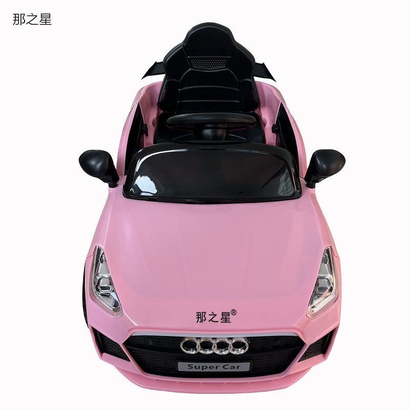 那之星 儿童电动四轮粉色跑车